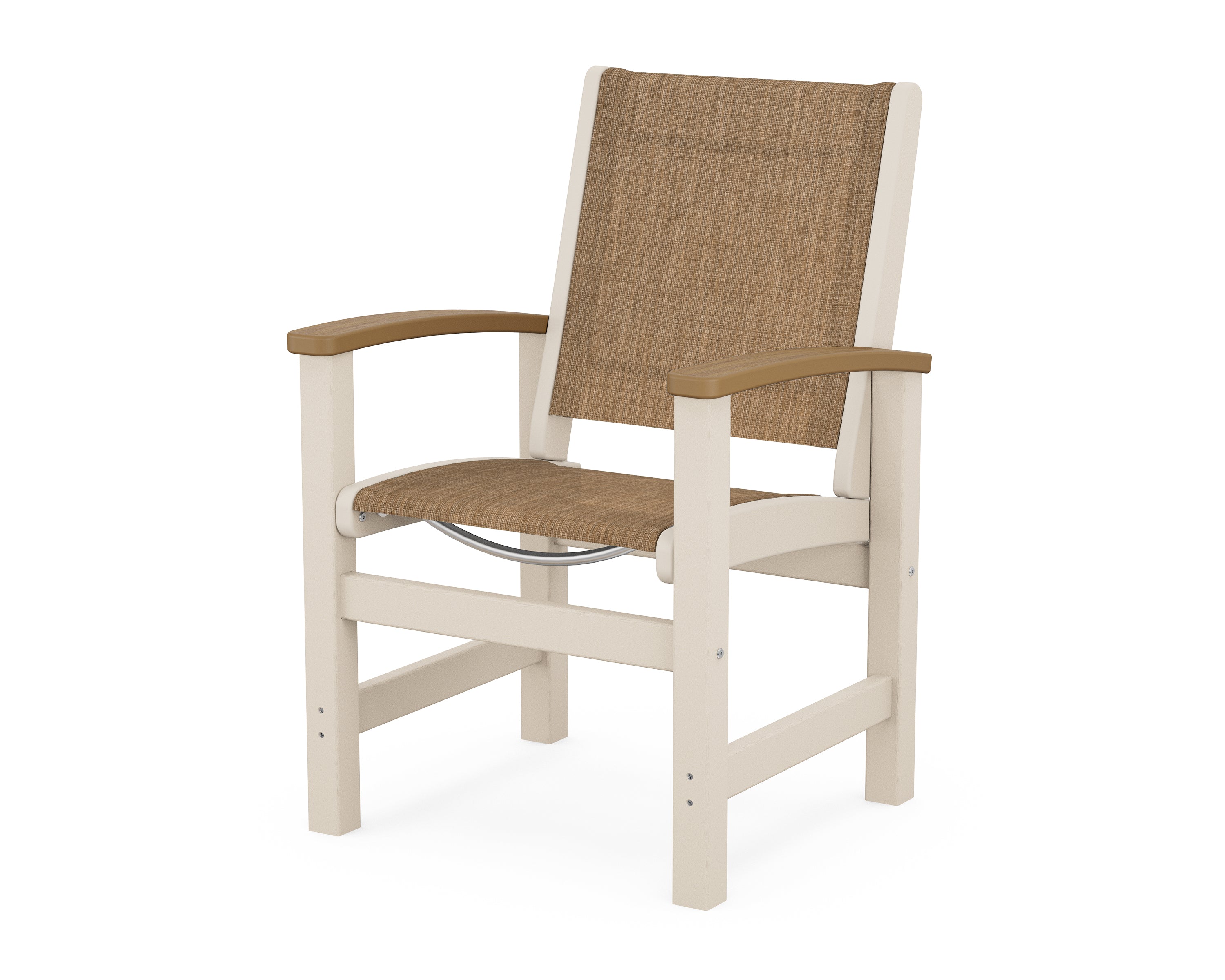 POLYWOOD® Coastal Dining Chair in Sand / Natural / Burlap Sling