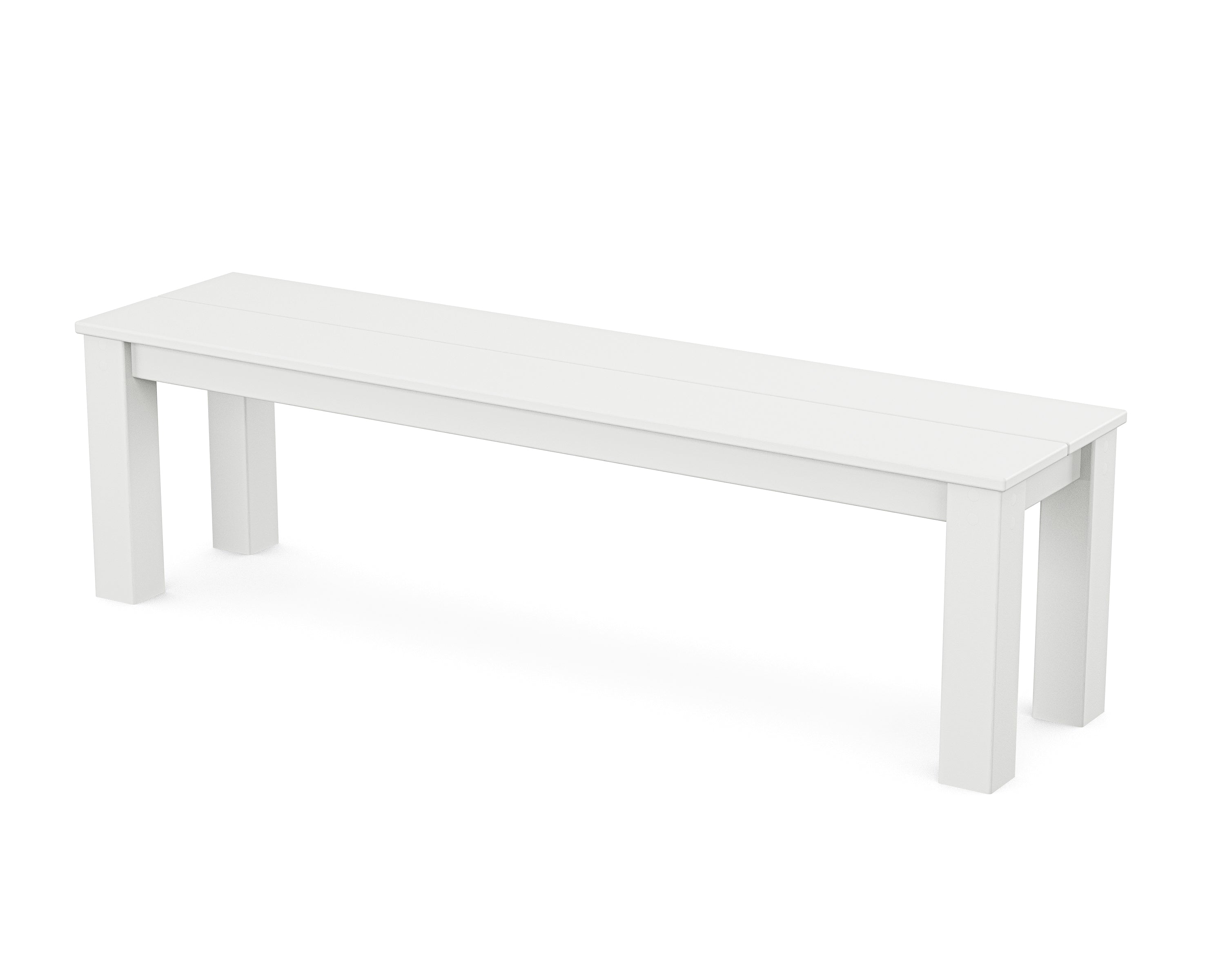 POLYWOOD® Parsons 60" Bench in White