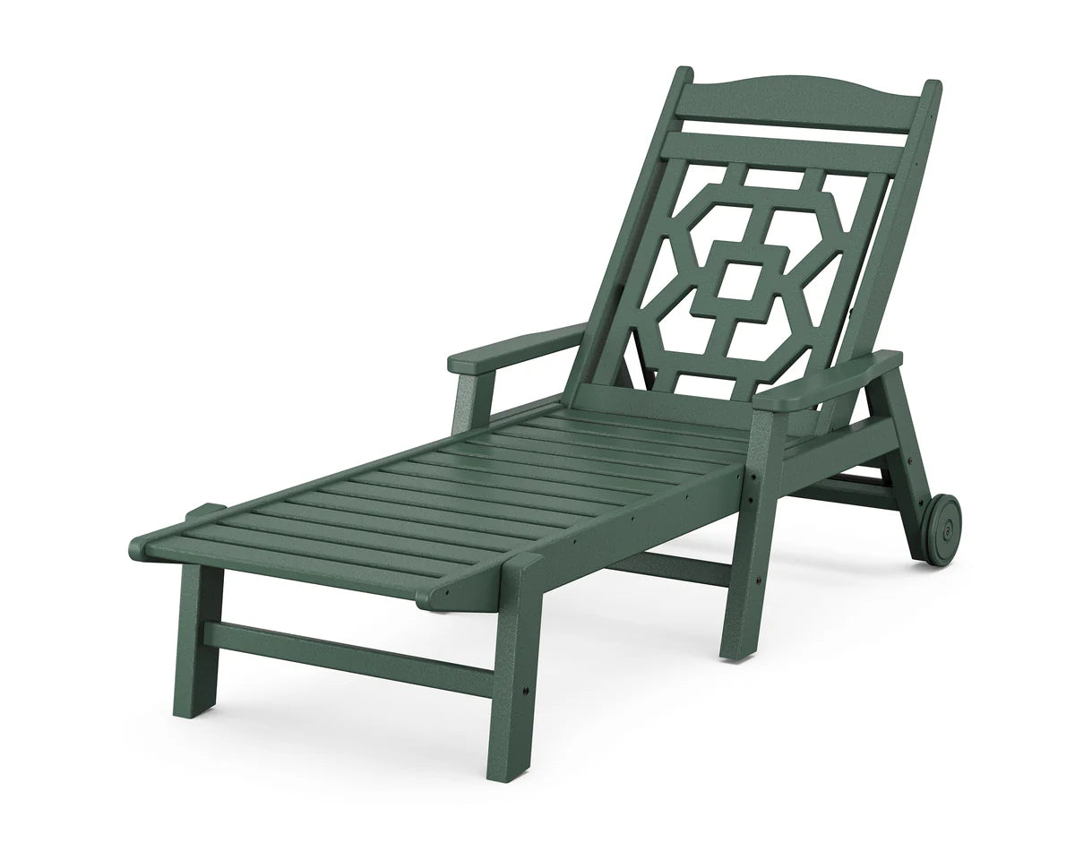 Chinoiserie Chaise Lounge