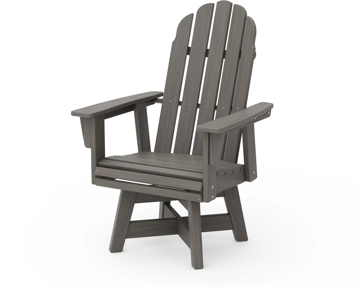 Vineyard Curveback Adirondack Swivel Dining Chair