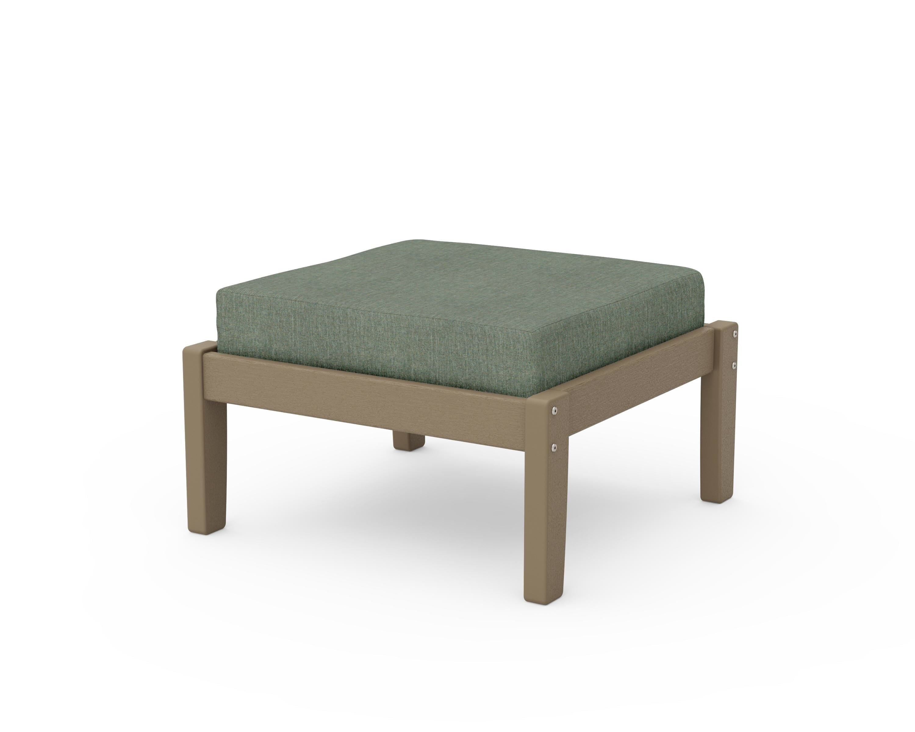 Unbranded Deep Seating Ottoman in Vintage Sahara / Cast Sage