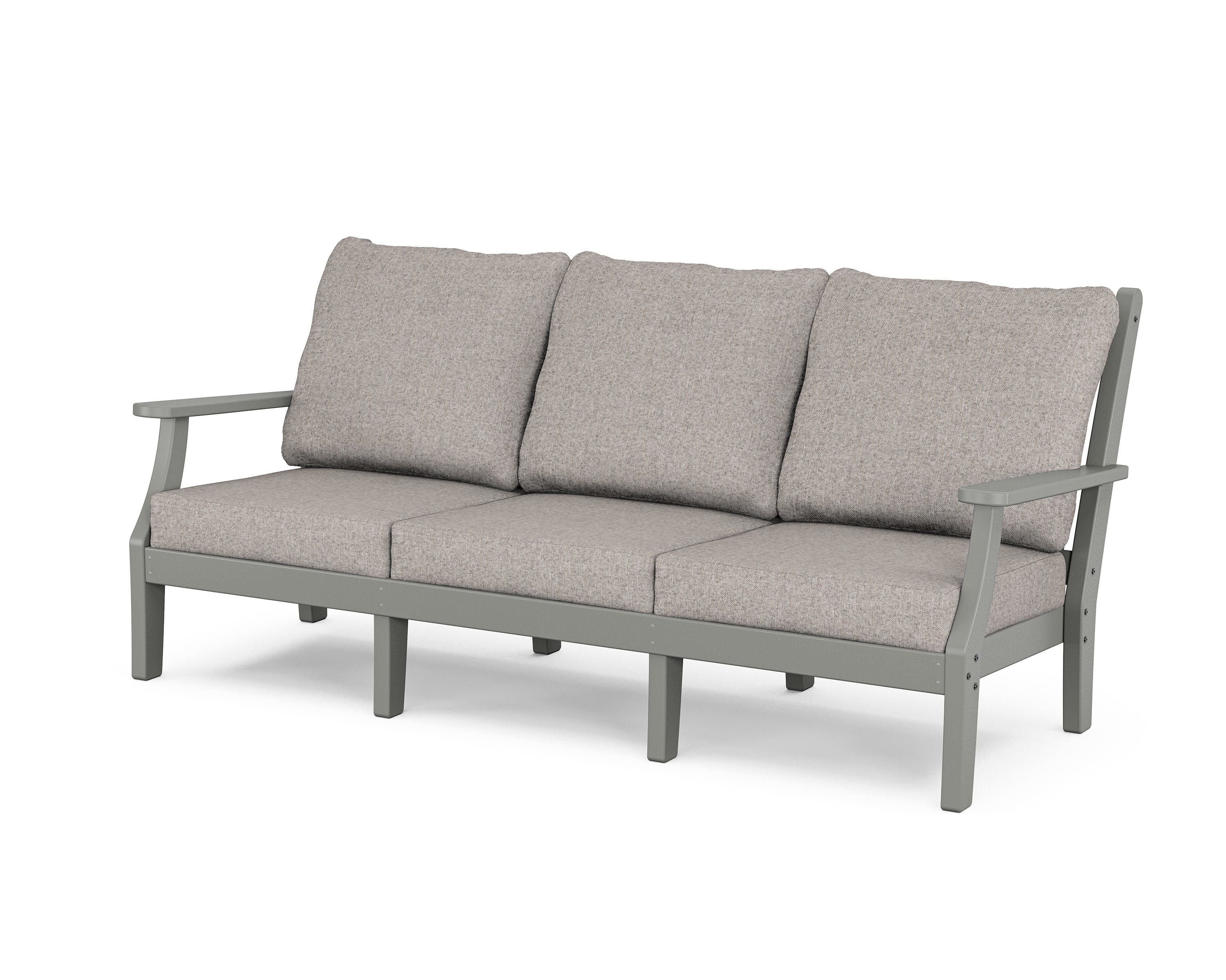 Country Living Wovendale Deep Seating Sofa in Slate Grey / Weathered Tweed