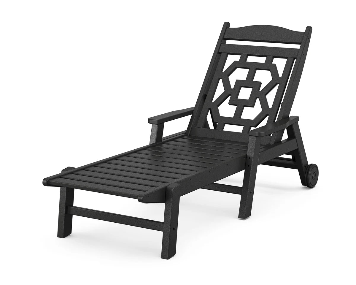 Chinoiserie Chaise Lounge