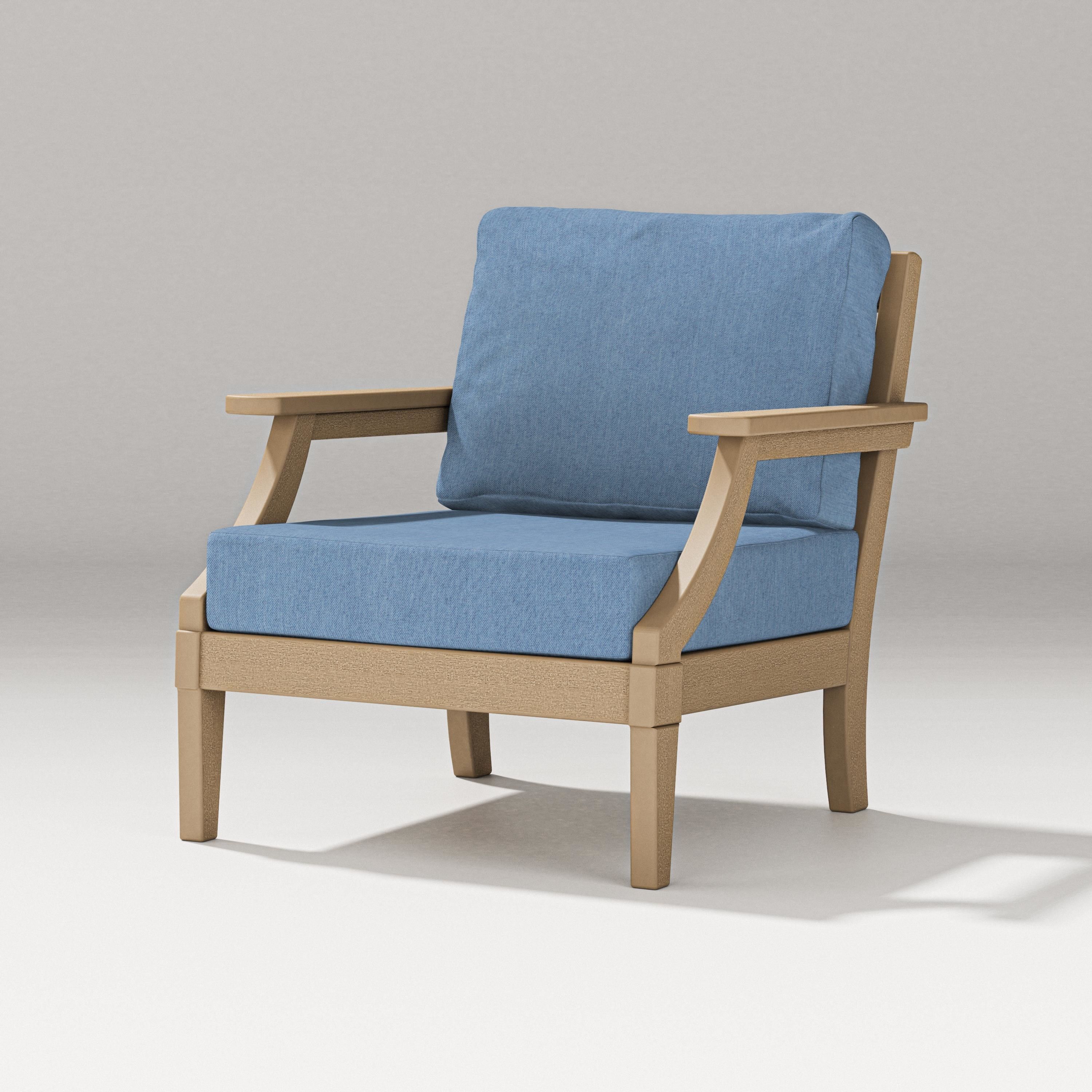PW Designer Series Estate Lounge Chair in Vintage Sahara / Sky Blue