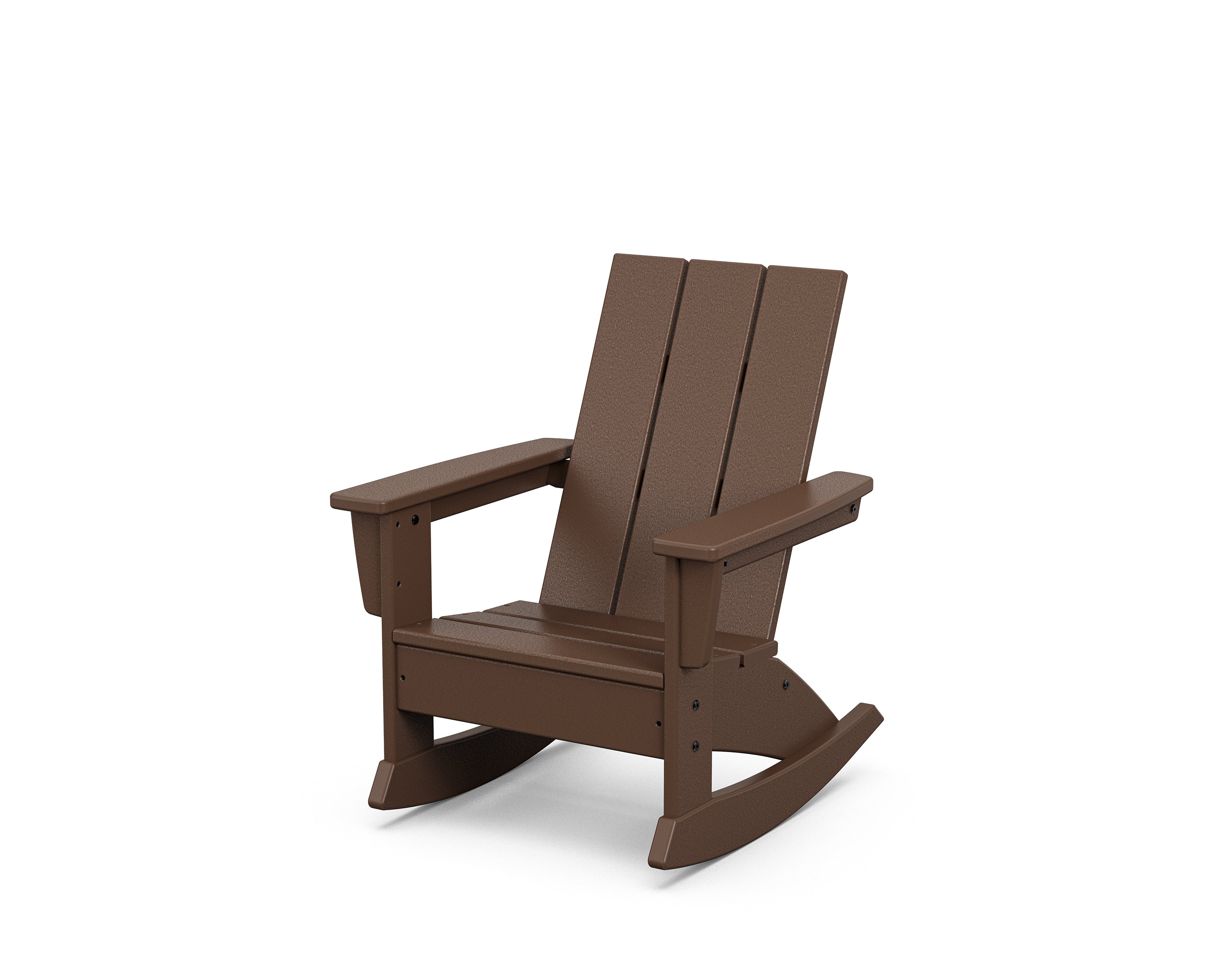 POLYWOOD® Kids Modern Adirondack Rocking Chair in Mahogany