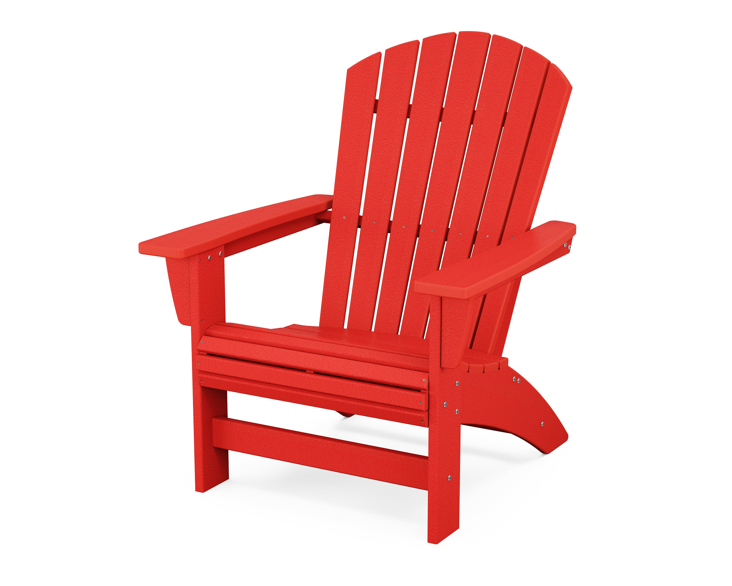 POLYWOOD® Nautical Grand Adirondack Chair in Sunset Red