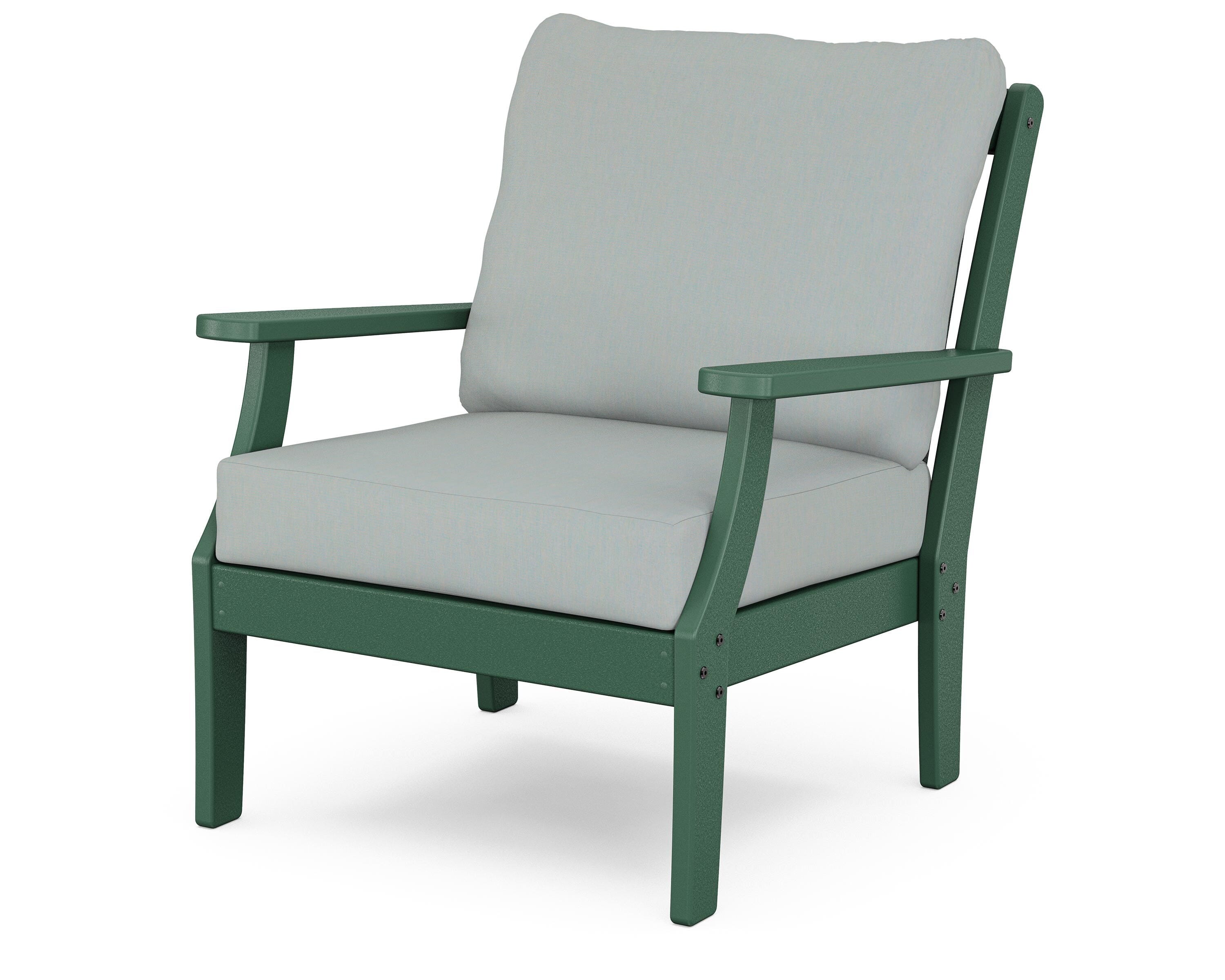 POLYWOOD® Braxton Deep Seating Chair in Green / Spa