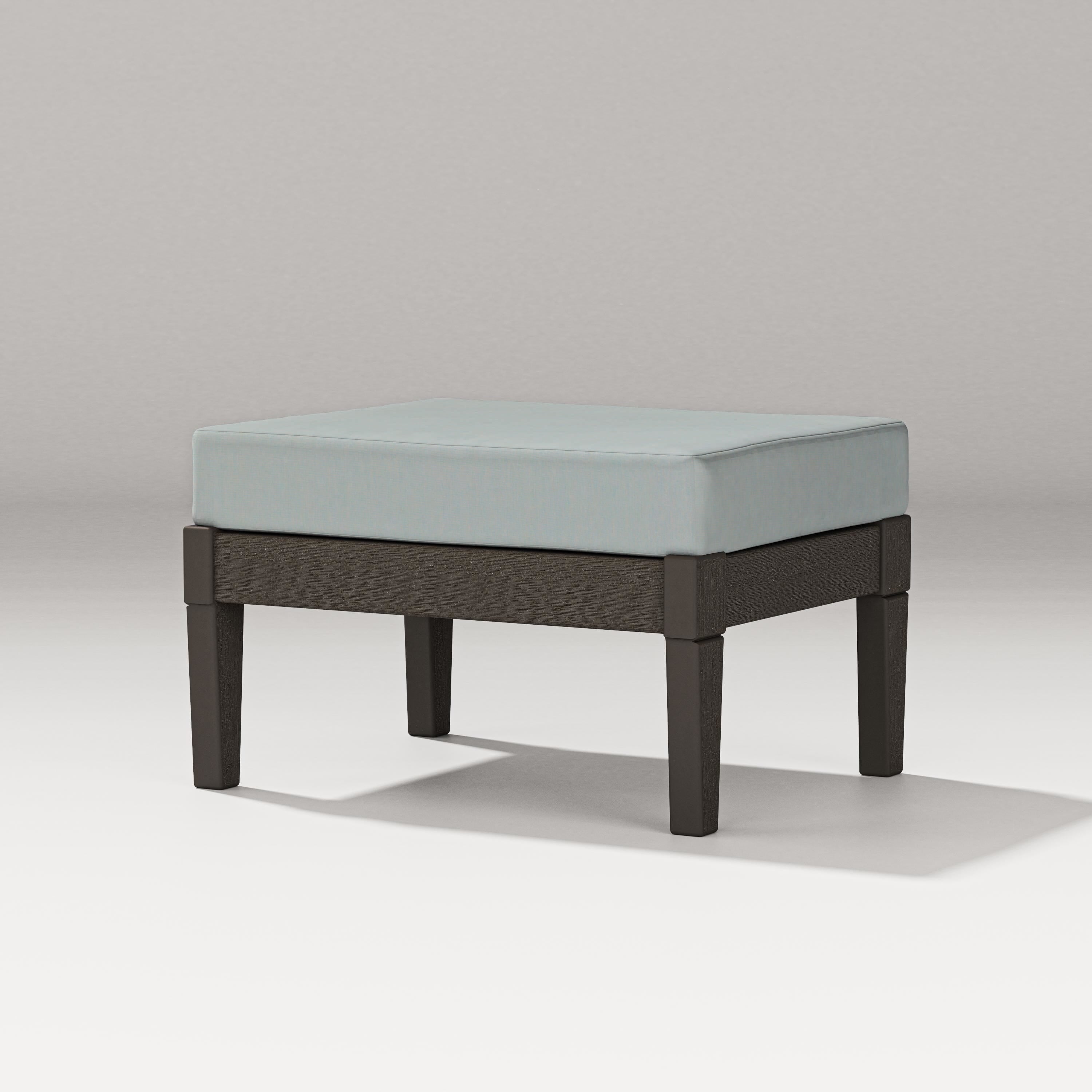 PW Designer Series Estate Lounge Ottoman in Vintage Coffee / Spa