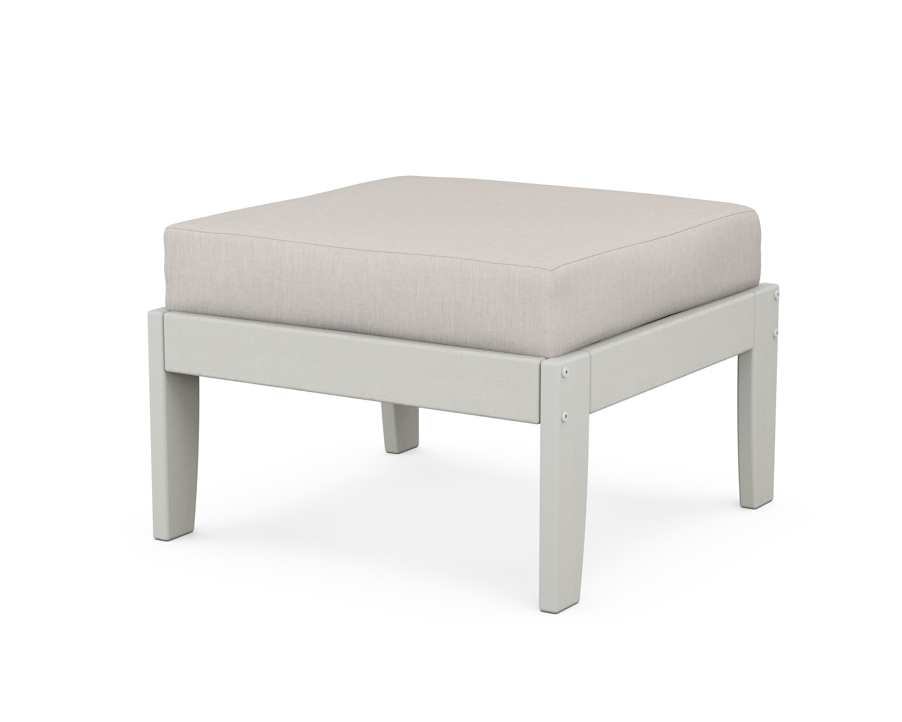 Unbranded Modular Ottoman - Classic in Vintage White / Cast Ash