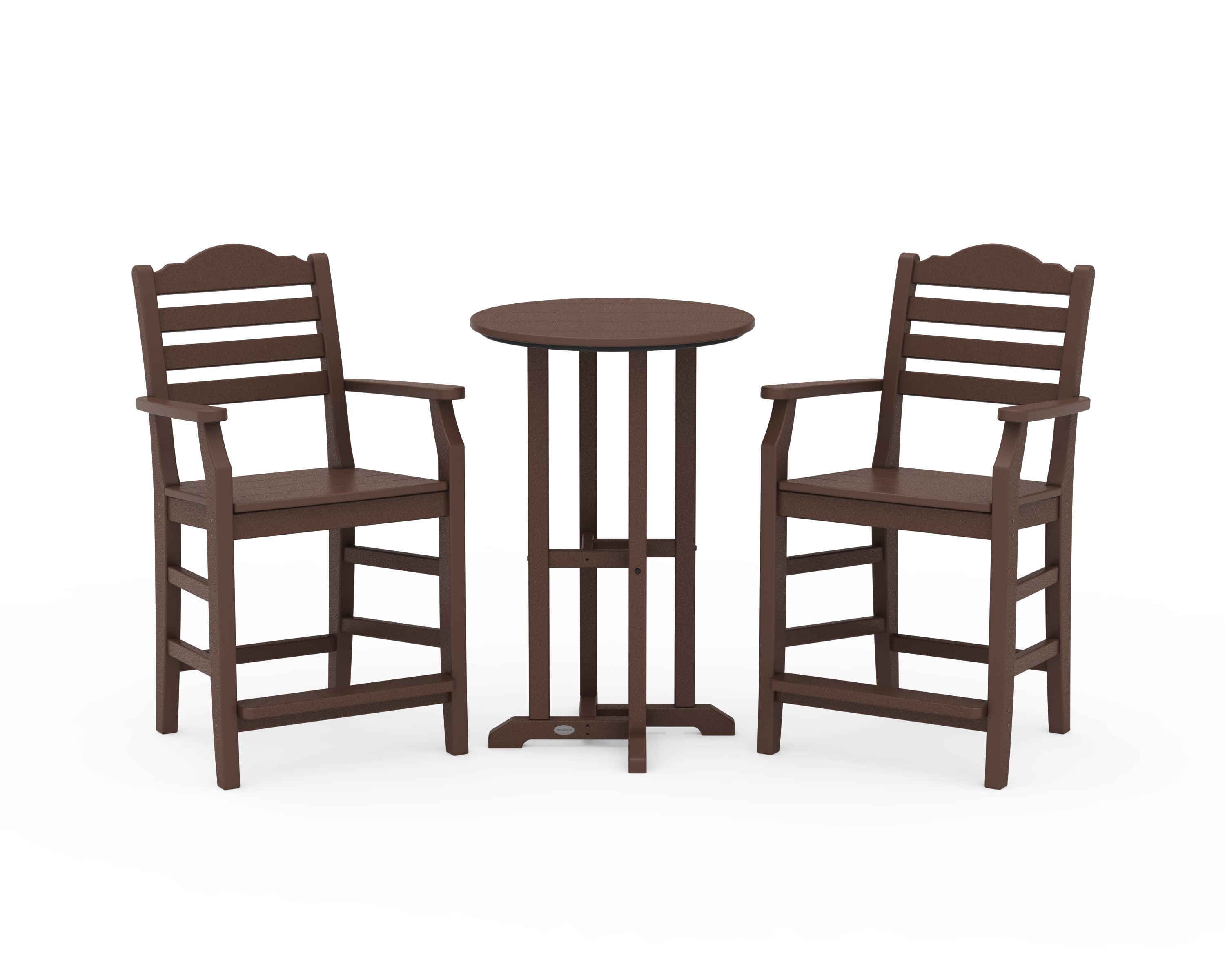 Draper James™ by POLYWOOD® Savannah 3-Piece Farmhouse Counter Set in Mahogany