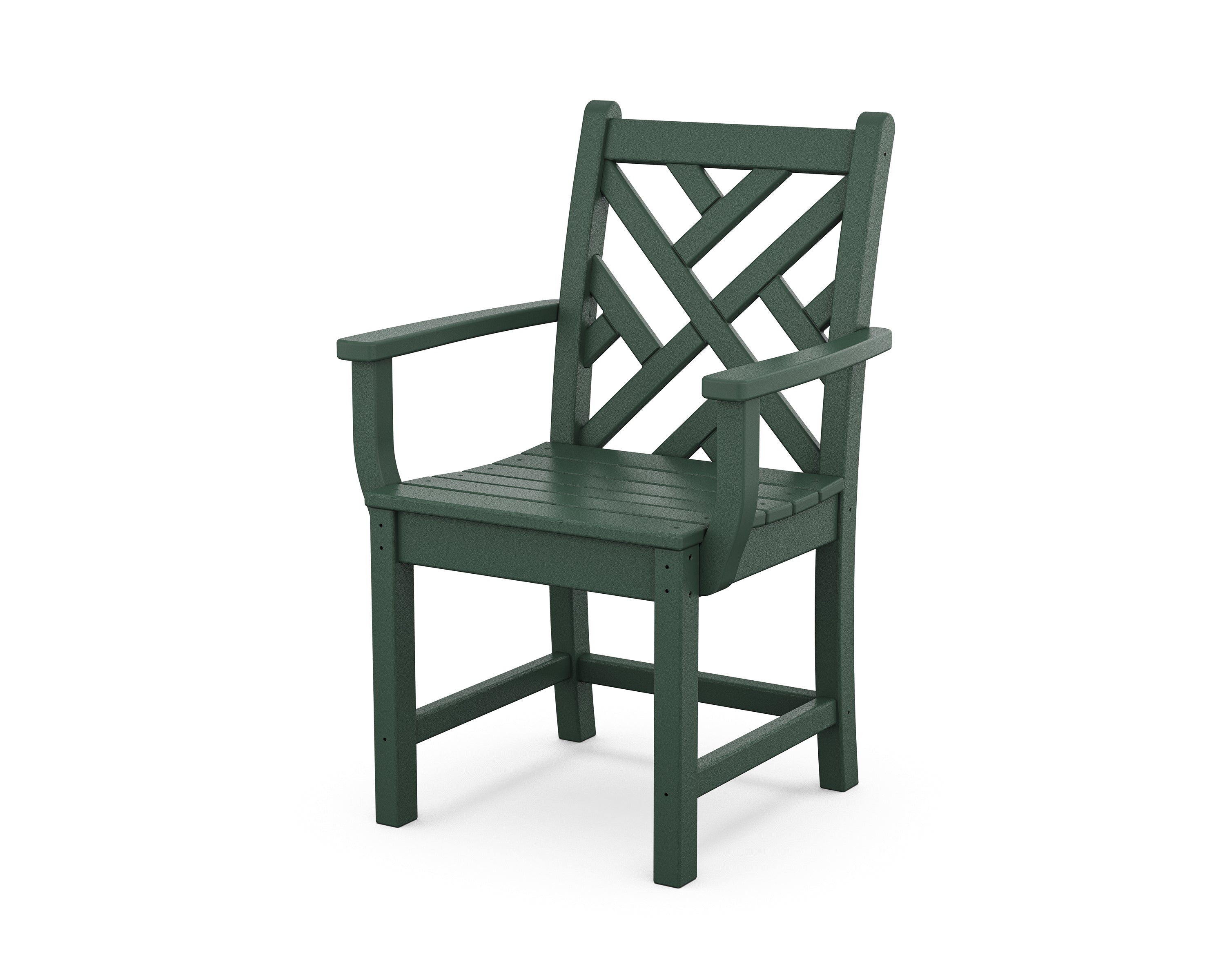POLYWOOD® Chippendale Dining Arm Chair in Green