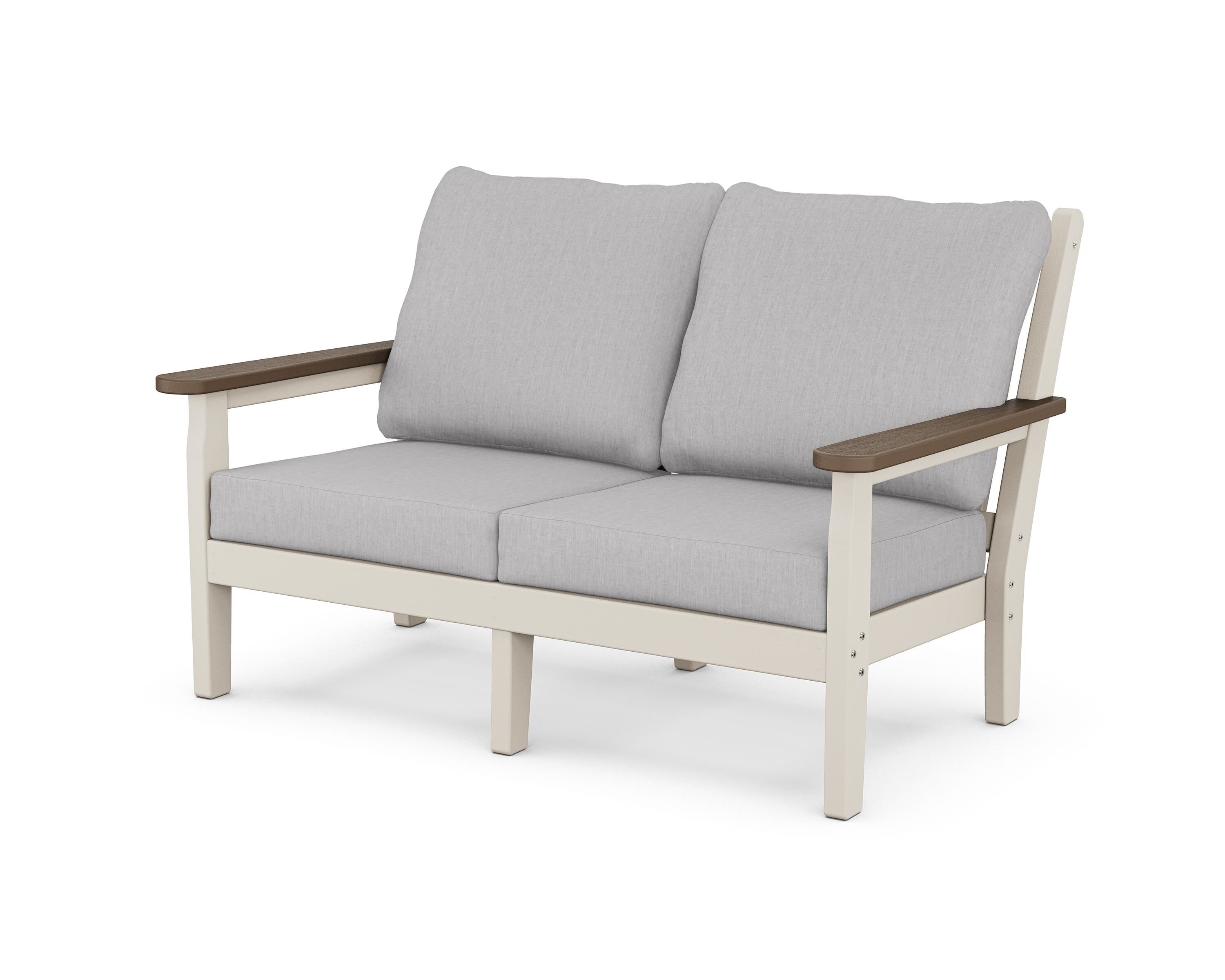 POLYWOOD® Chippendale Deep Seating Loveseat in Sand / Kona / Granite