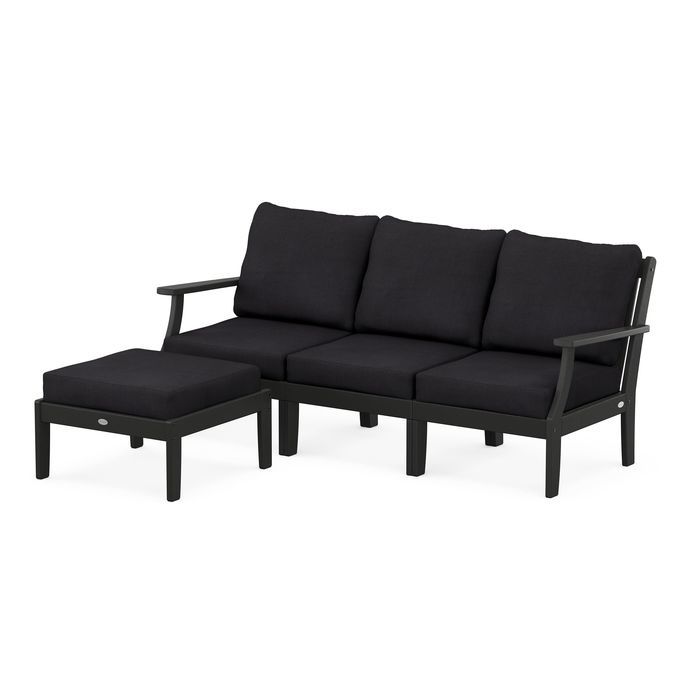 Braxton Modular 4-Piece Deep Seating Set with Ottoman