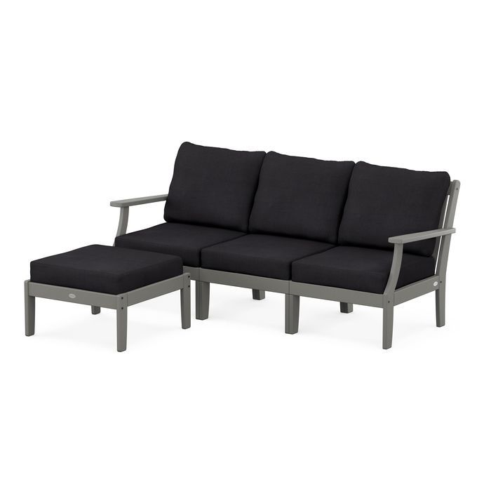 Braxton Modular 4-Piece Deep Seating Set with Ottoman