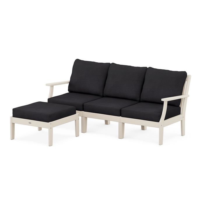 Braxton Modular 4-Piece Deep Seating Set with Ottoman