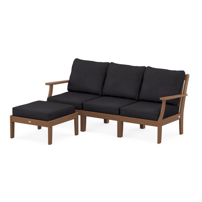 Braxton Modular 4-Piece Deep Seating Set with Ottoman