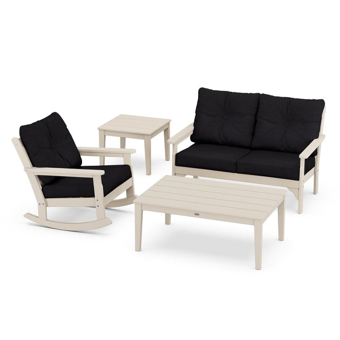 Vineyard 4-Piece Deep Seating Rocking Chair Set