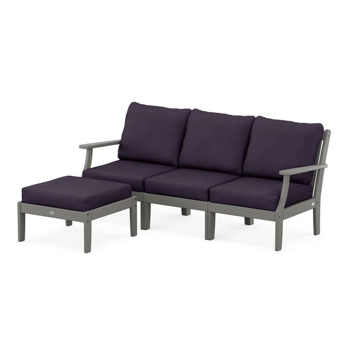 Braxton Modular 4-Piece Deep Seating Set with Ottoman