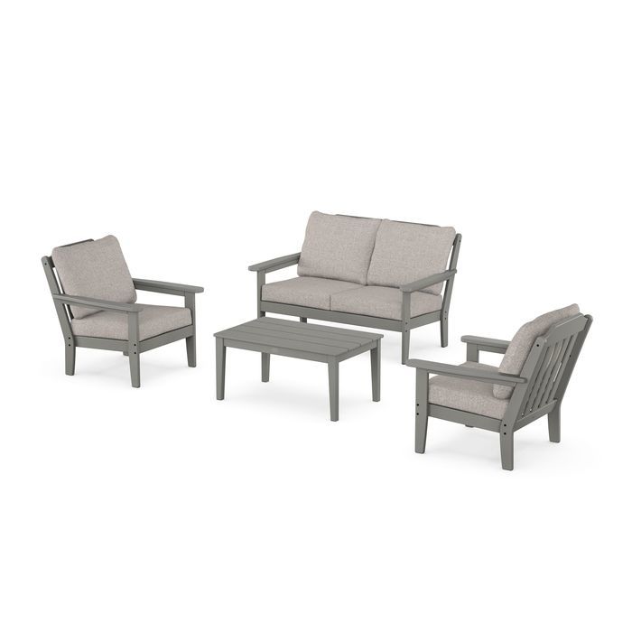 Country Living 4-Piece Deep Seating Set with Loveseat
