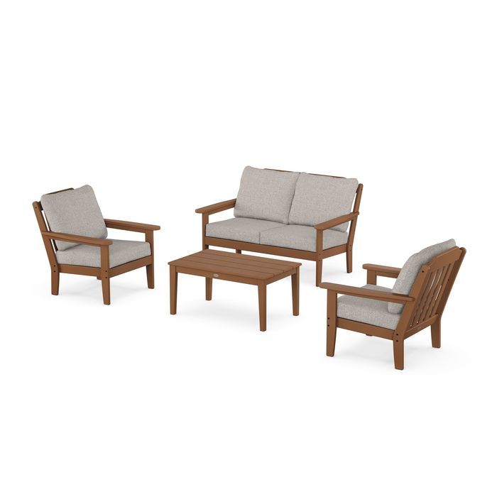 Country Living 4-Piece Deep Seating Set with Loveseat