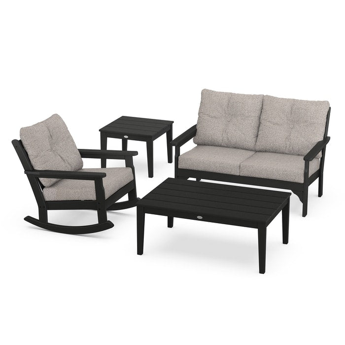 Vineyard 4-Piece Deep Seating Rocking Chair Set
