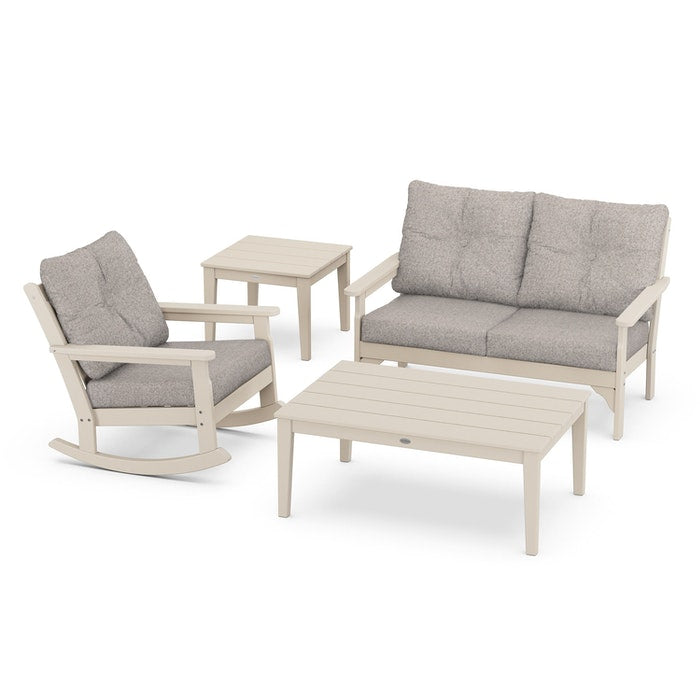 Vineyard 4-Piece Deep Seating Rocking Chair Set
