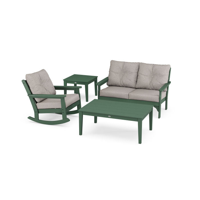 Vineyard 4-Piece Deep Seating Rocking Chair Set
