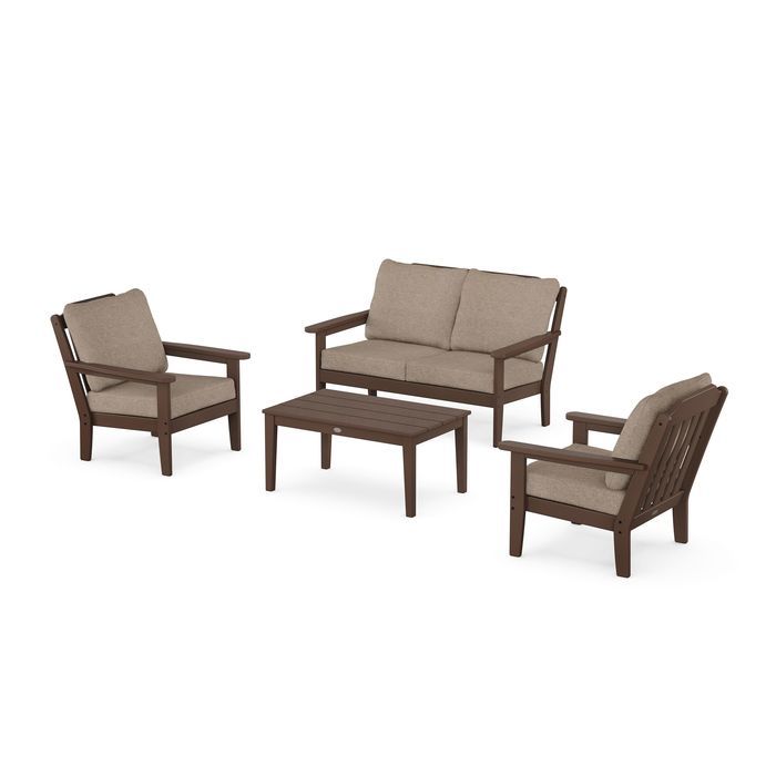 Country Living 4-Piece Deep Seating Set with Loveseat