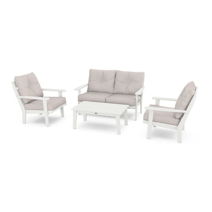 Lakeside 4-Piece Deep Seating Set in Vintage Finish