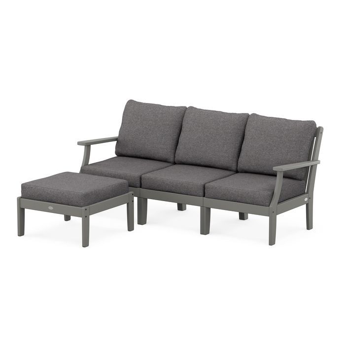 Braxton Modular 4-Piece Deep Seating Set with Ottoman