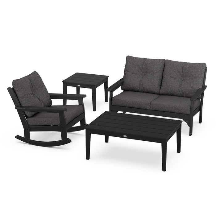 Vineyard 4-Piece Deep Seating Rocking Chair Set