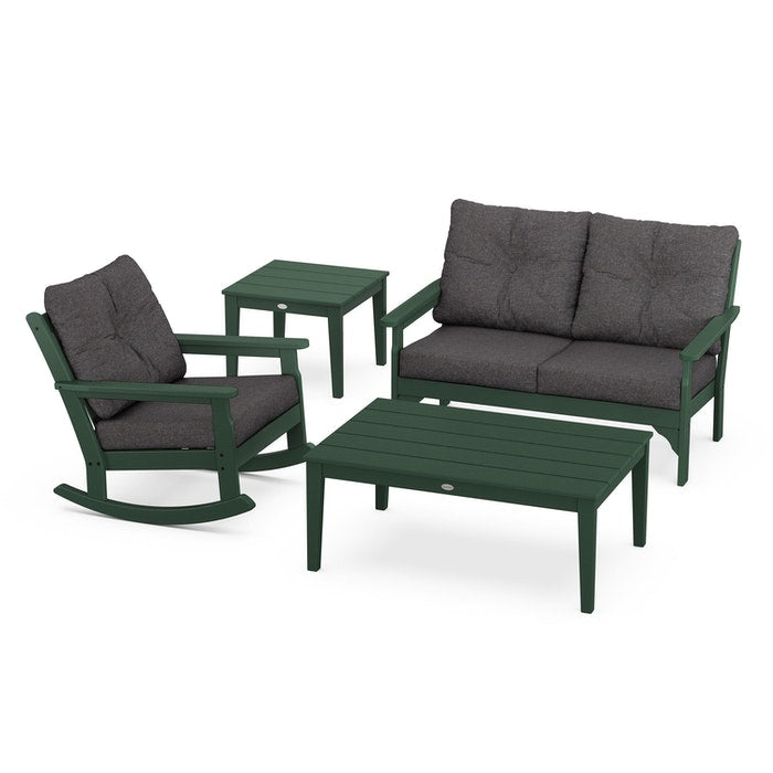 Vineyard 4-Piece Deep Seating Rocking Chair Set