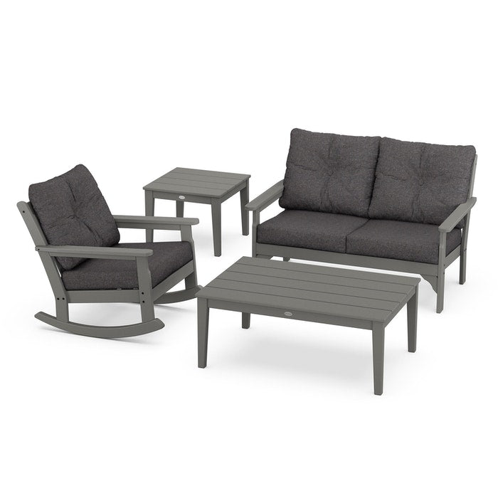 Vineyard 4-Piece Deep Seating Rocking Chair Set