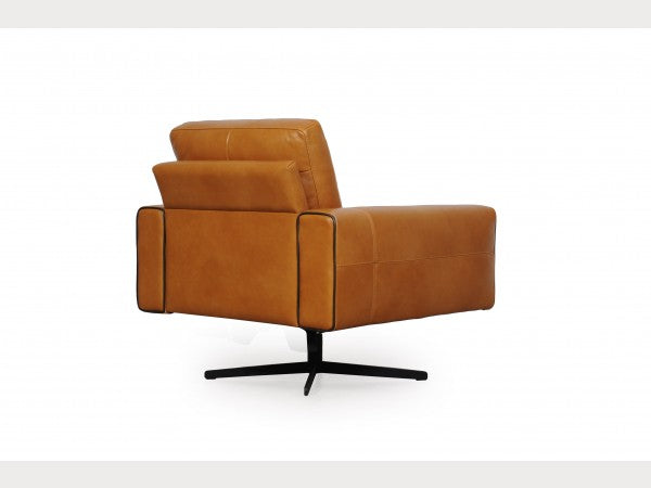 Colette Leather Swivel Chair