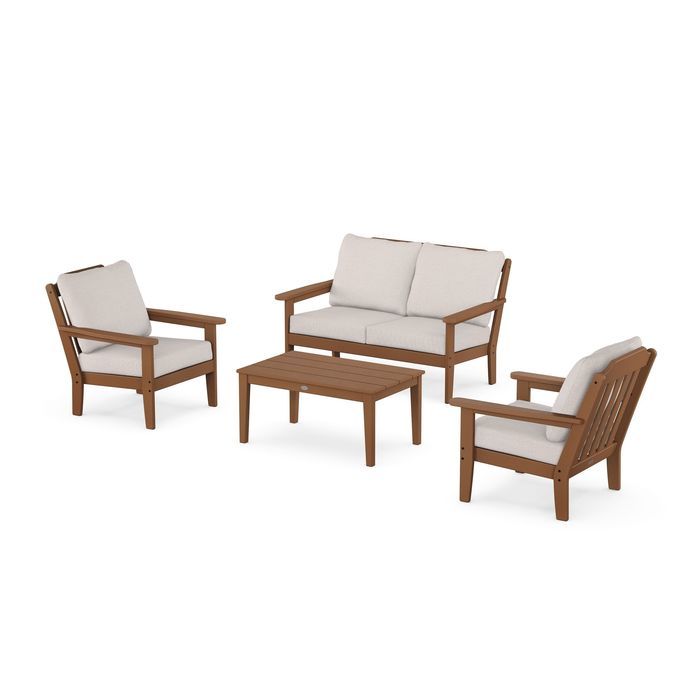 Country Living 4-Piece Deep Seating Set with Loveseat