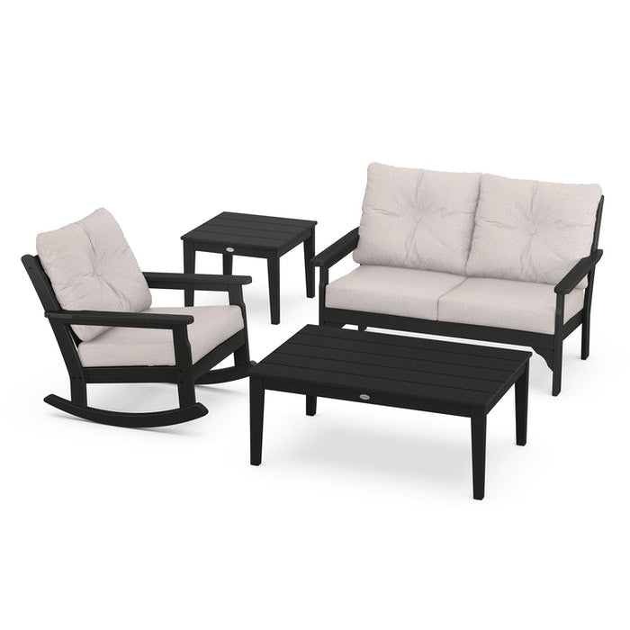 Vineyard 4-Piece Deep Seating Rocking Chair Set