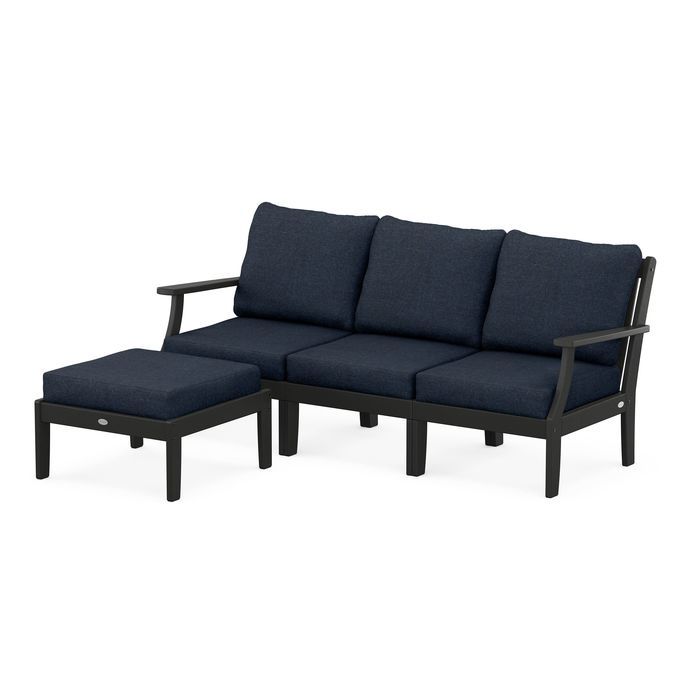Braxton Modular 4-Piece Deep Seating Set with Ottoman