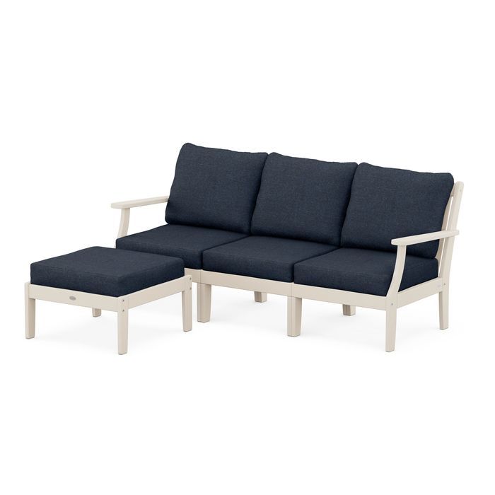Braxton Modular 4-Piece Deep Seating Set with Ottoman