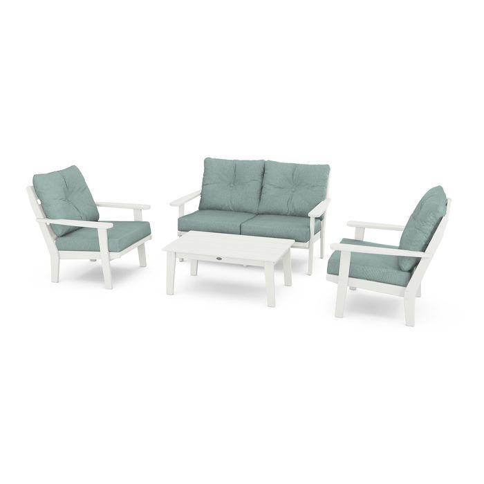 Lakeside 4-Piece Deep Seating Set in Vintage Finish