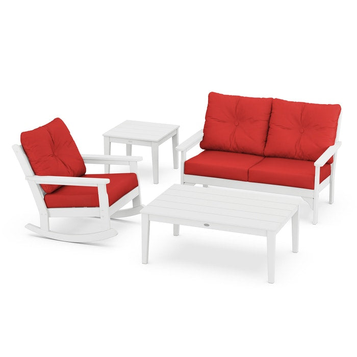 Vineyard 4-Piece Deep Seating Rocking Chair Set