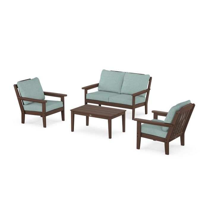 Country Living 4-Piece Deep Seating Set with Loveseat