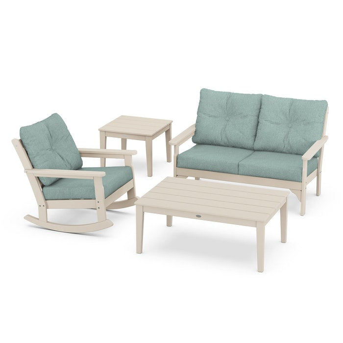 Vineyard 4-Piece Deep Seating Rocking Chair Set