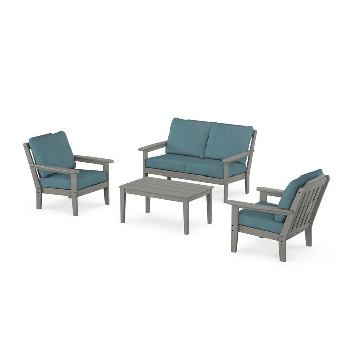 Country Living 4-Piece Deep Seating Set with Loveseat