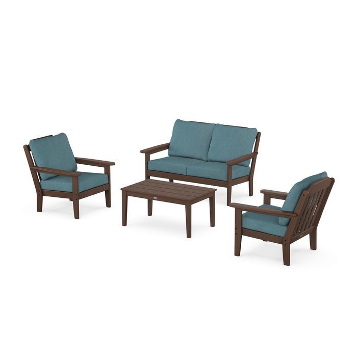 Country Living 4-Piece Deep Seating Set with Loveseat