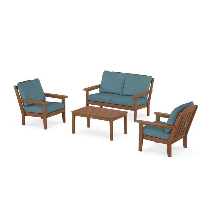 Country Living 4-Piece Deep Seating Set with Loveseat