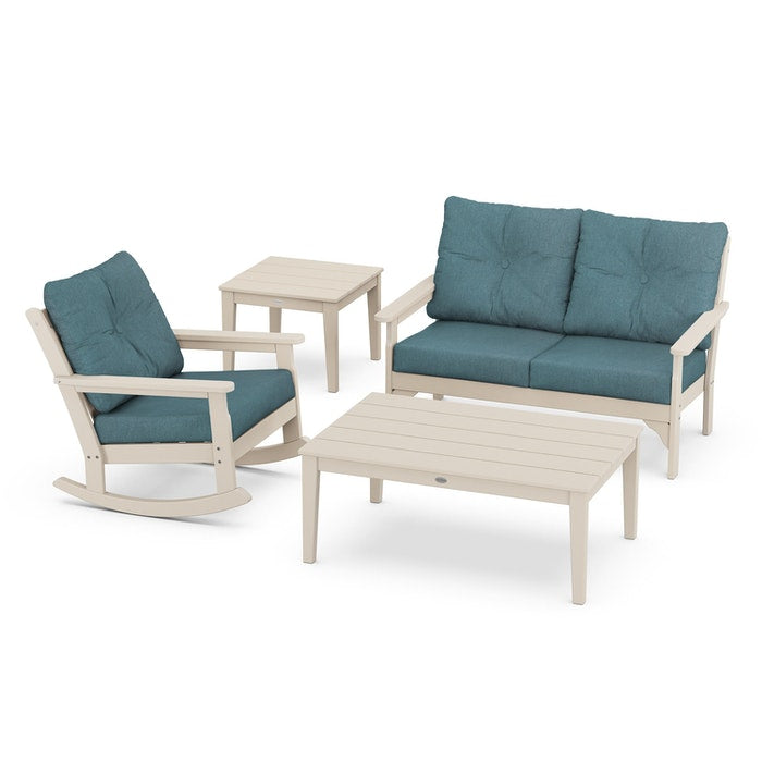 Vineyard 4-Piece Deep Seating Rocking Chair Set