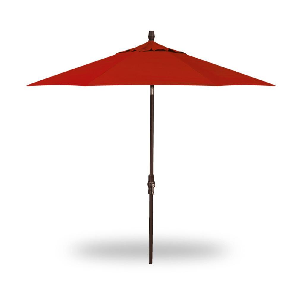 9 by 16 patio umbrella 9′ STARLIGHT COLLAR TILT MARKET UMBRELLA