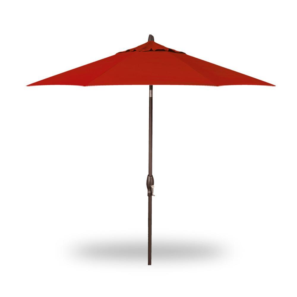TREASURE GARDEN Market Aluminum 9' Octagon Collar Tilt Crank Lift Umbrella Navy / Bronze TREASURE GARDEN Market Aluminum 9' Octagon Collar Tilt Crank Lift Umbrella Navy / Bronze
