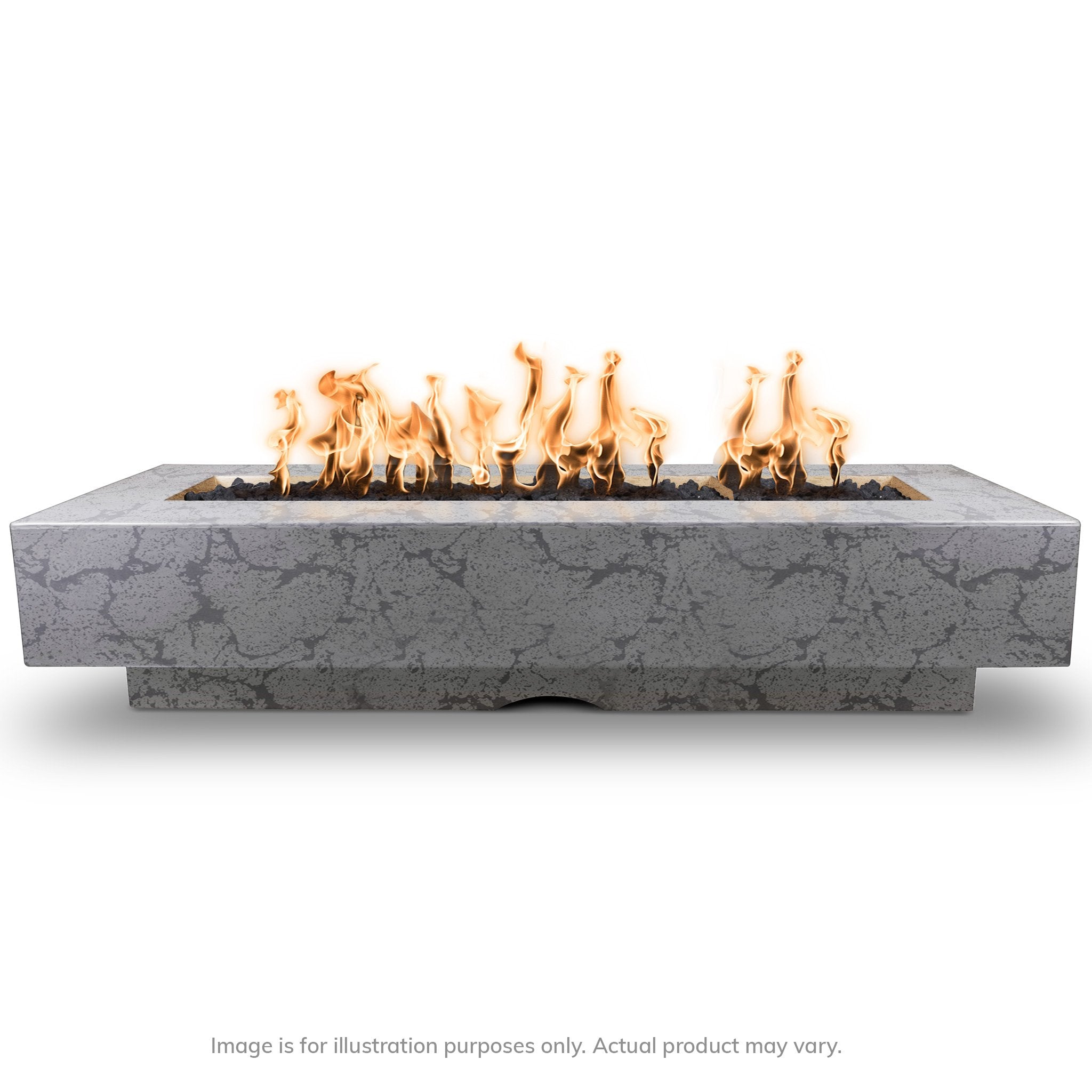 DEL MAR - MATCH LIT PROPANE WOOD GRAIN FIRE PIT