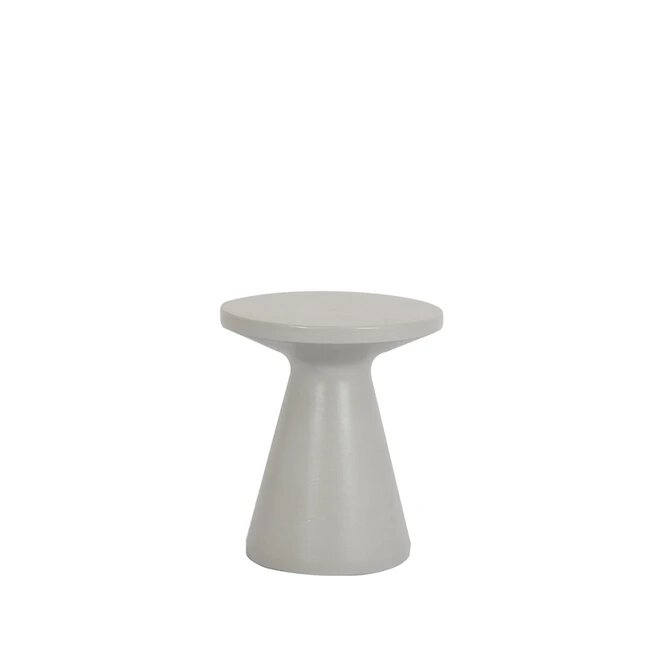 GRC Round End Table -Light Grey